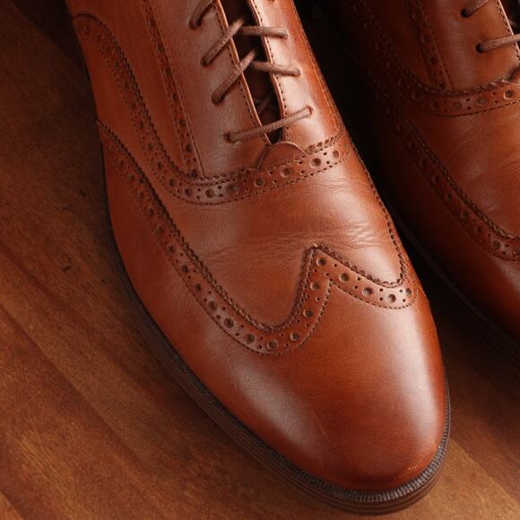 Cole Haan Oxfords Mens SZ 10.5 Brown Wingtip Leather Business Casual Shoe C24153 main image 13